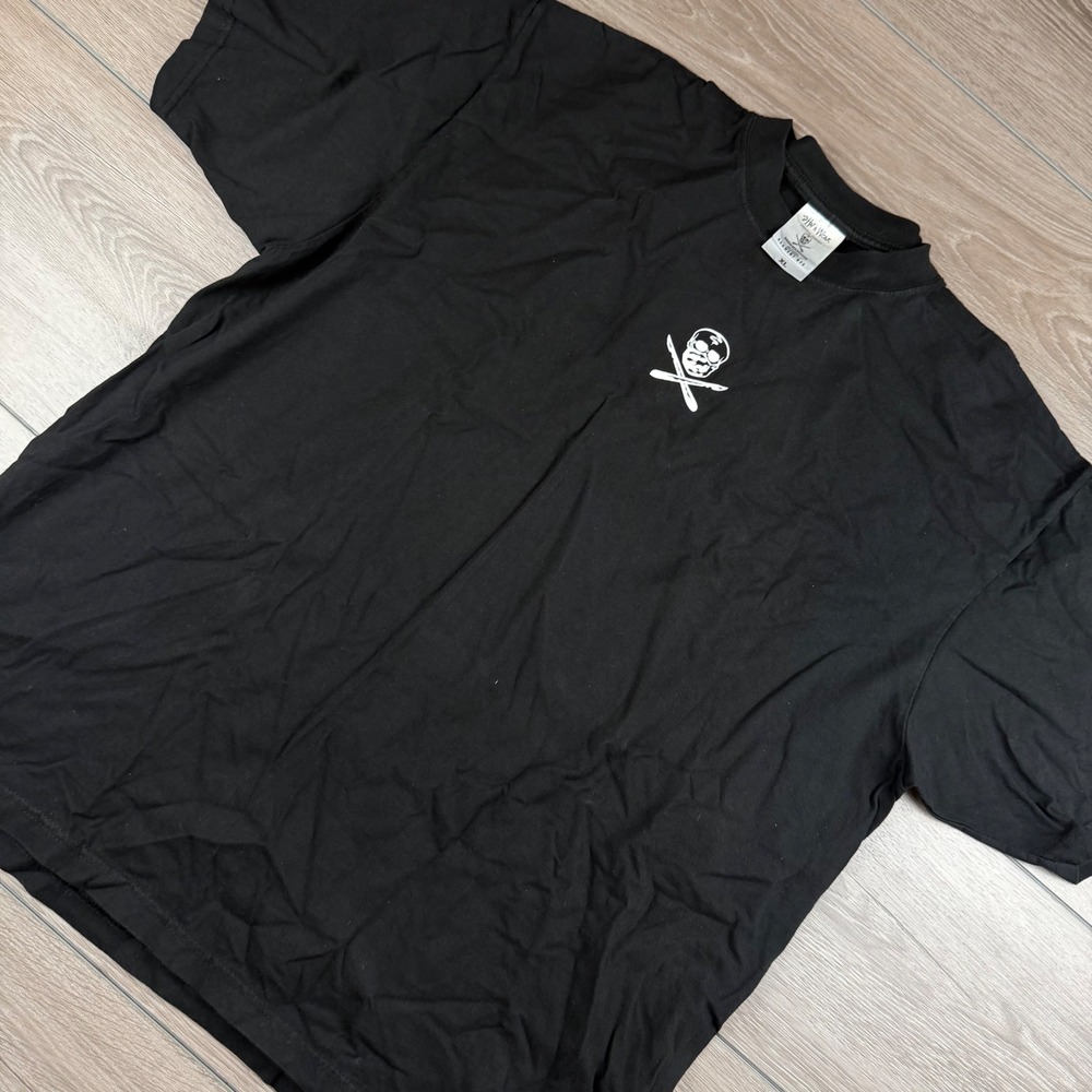 Shaka Wear Mens T-Shirt SRGN Max Heavy Skull Graphic Black XL